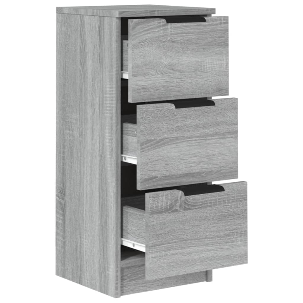 Dressoir 30X30X70 Cm Bewerkt Hout Grijs Sonoma Eikenkleurig