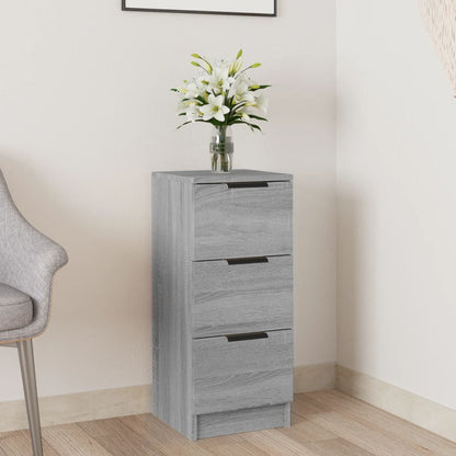 Dressoir 30X30X70 Cm Bewerkt Hout Grijs Sonoma Eikenkleurig