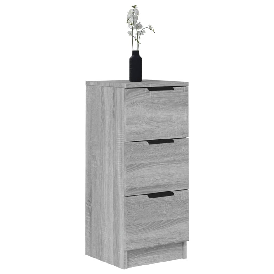 Dressoirs 2 St 30X30X70 Cm Bewerkt Hout Grijs Sonoma Eikenkleur