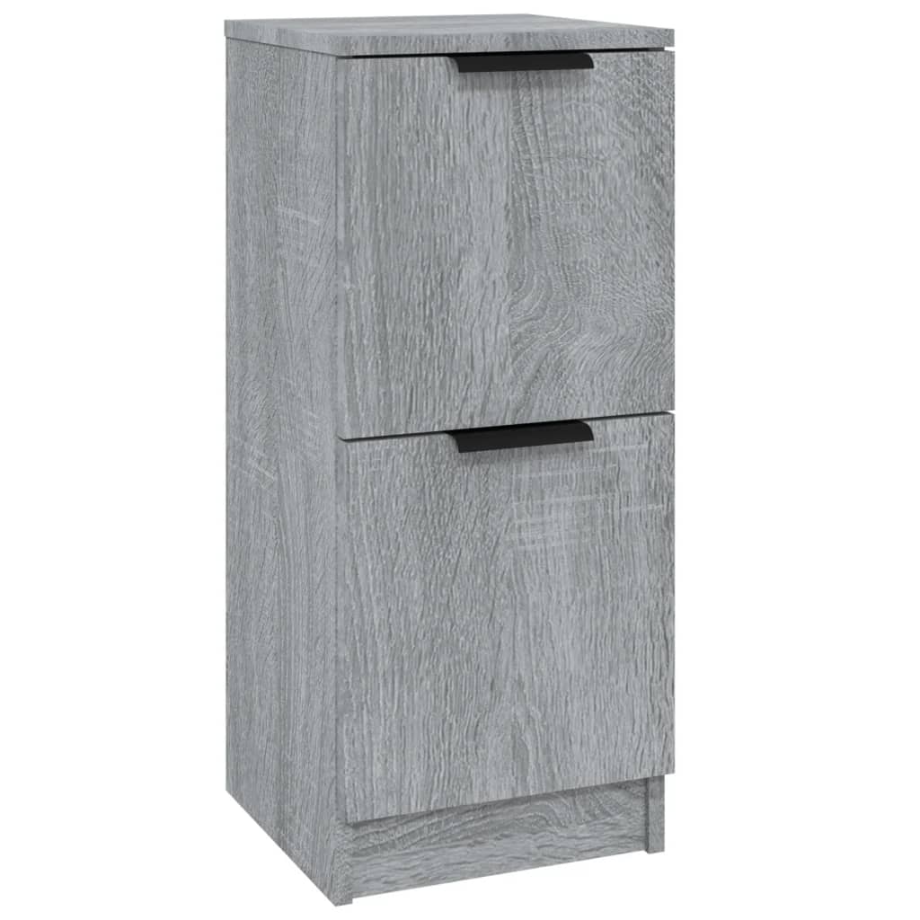 Dressoir 30X30X70 Cm Bewerkt Hout Grijs Sonoma Eikenkleurig