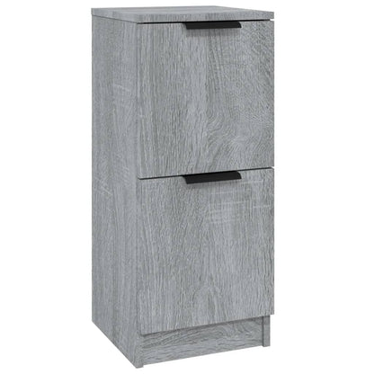 Dressoir 30X30X70 Cm Bewerkt Hout Grijs Sonoma Eikenkleurig