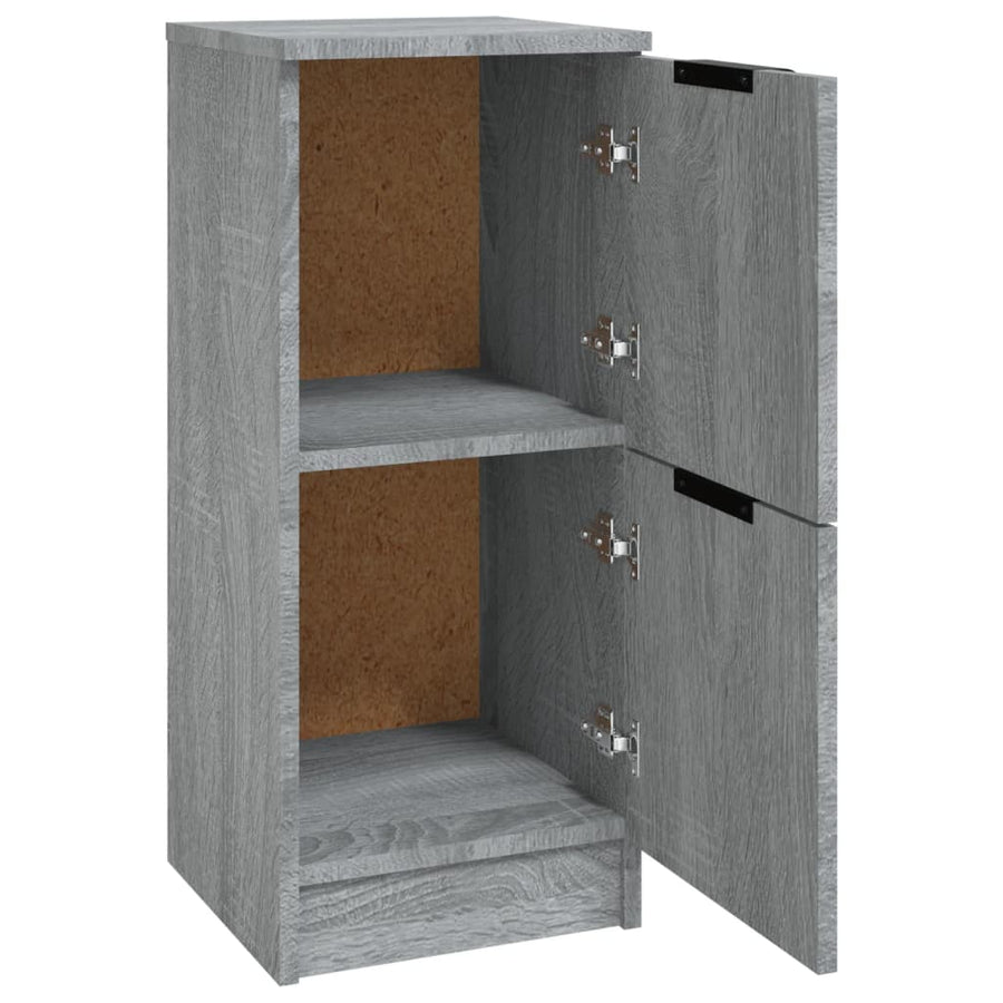 Dressoir 30X30X70 Cm Bewerkt Hout Grijs Sonoma Eikenkleurig