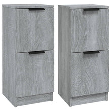 Dressoirs 2 St 30X30X70 Cm Bewerkt Hout Grijs Sonoma Eikenkleur