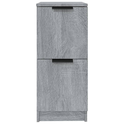 Dressoirs 2 St 30X30X70 Cm Bewerkt Hout Grijs Sonoma Eikenkleur