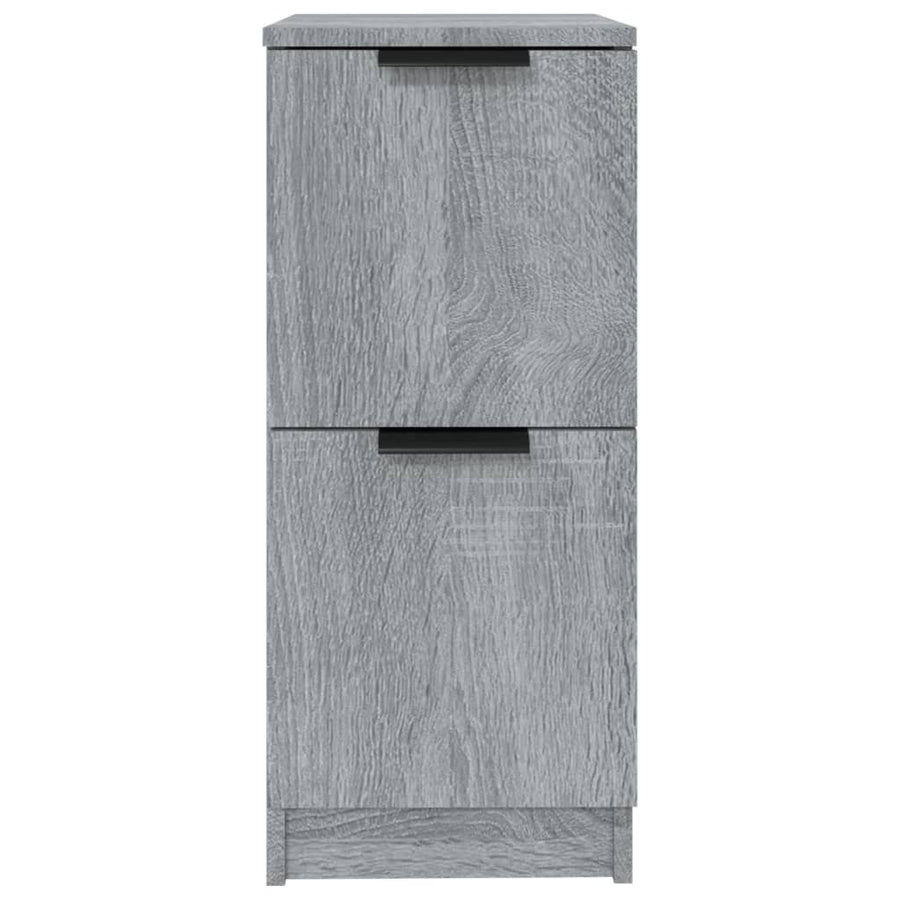 Dressoirs 2 St 30X30X70 Cm Bewerkt Hout Grijs Sonoma Eikenkleur