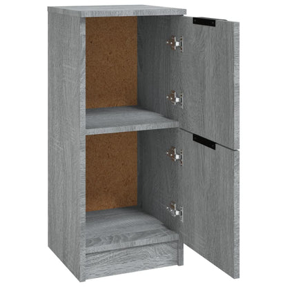 Dressoirs 2 St 30X30X70 Cm Bewerkt Hout Grijs Sonoma Eikenkleur