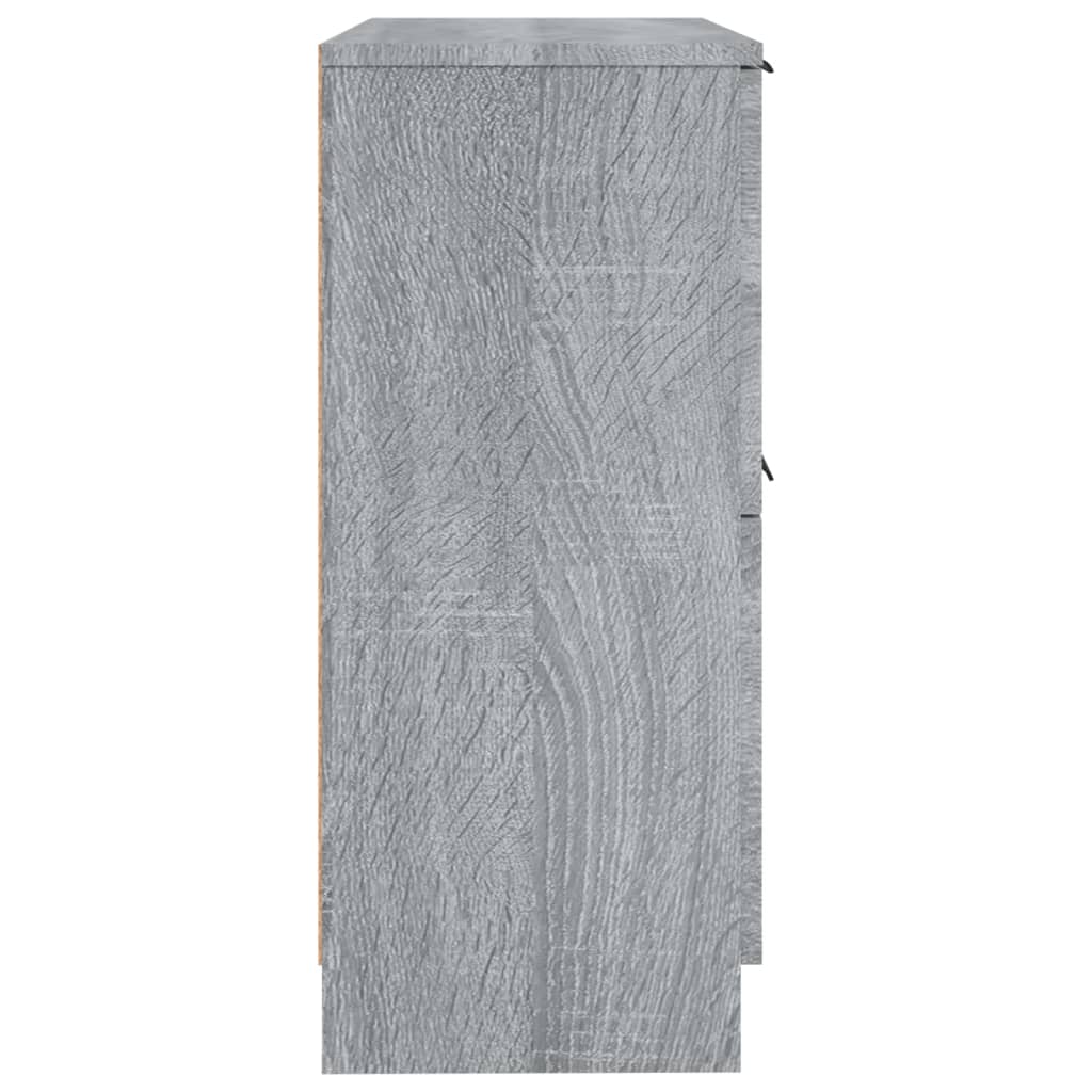 Dressoirs 2 St 30X30X70 Cm Bewerkt Hout Grijs Sonoma Eikenkleur