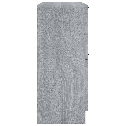 Dressoirs 2 St 30X30X70 Cm Bewerkt Hout Grijs Sonoma Eikenkleur