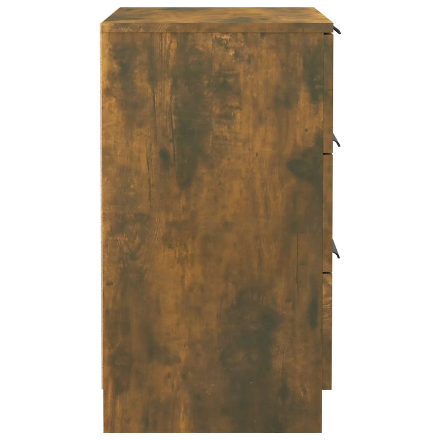 Nachtkastje 40X36X65 Cm Gerookt Eikenkleurig
