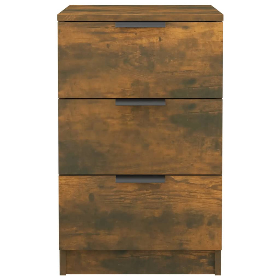 Nachtkastjes 2 St 40X36X65 Cm Gerookt Eikenkleurig