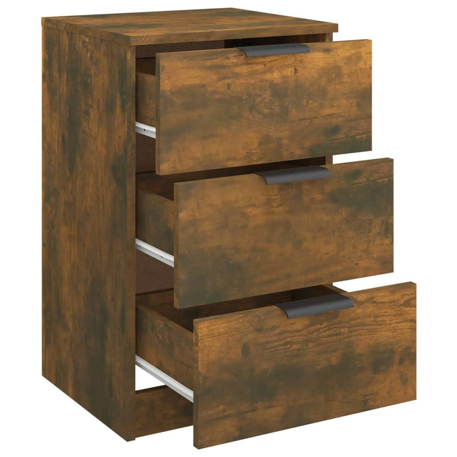 Nachtkastjes 2 St 40X36X65 Cm Gerookt Eikenkleurig