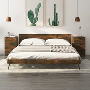 Bedside tables 2 pcs 40x36x65 cm smoked oak look