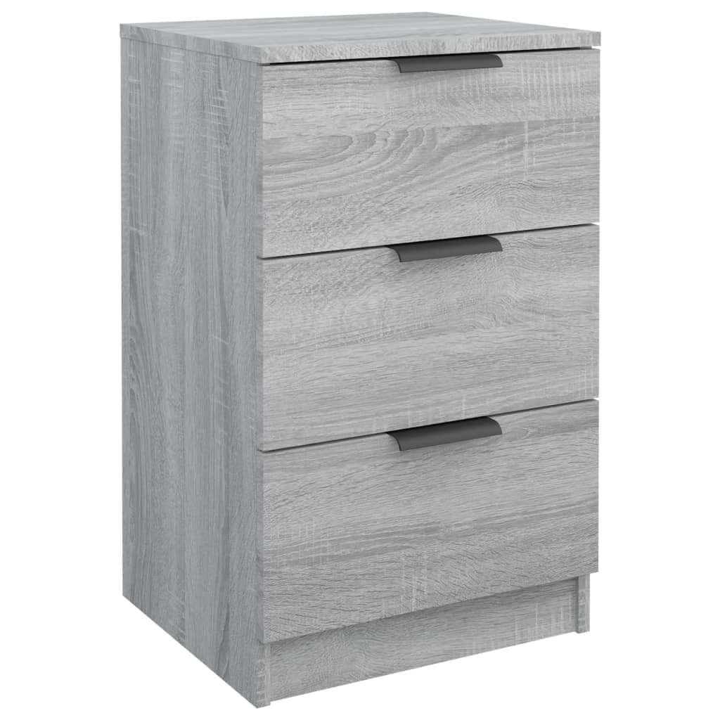 Nachtkastje 40X36X65 Cm Grijs Sonoma Eikenkleurig