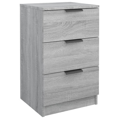 Nachtkastje 40X36X65 Cm Grijs Sonoma Eikenkleurig