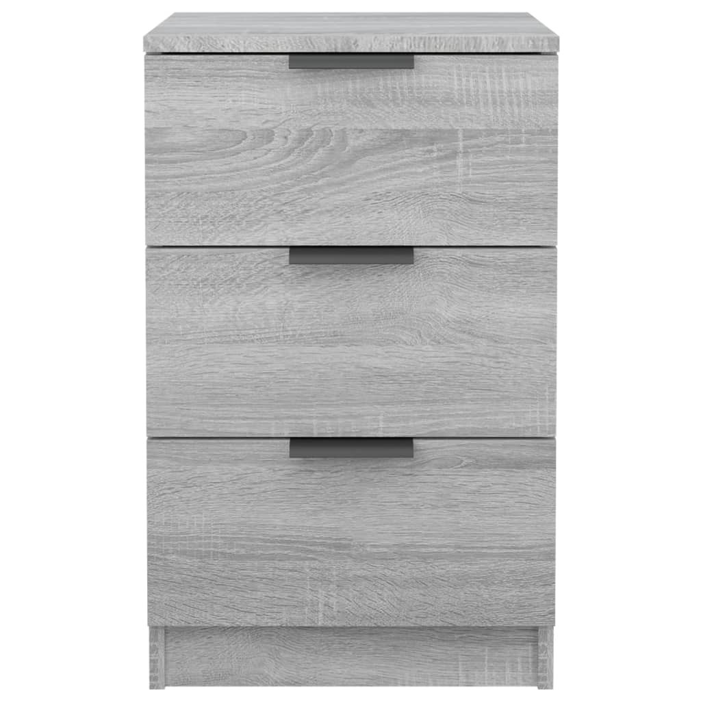 Nachtkastje 40X36X65 Cm Grijs Sonoma Eikenkleurig