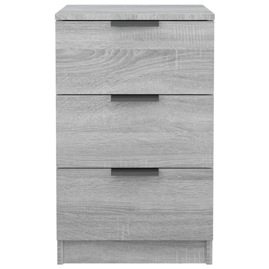 Nachtkastje 40X36X65 Cm Grijs Sonoma Eikenkleurig
