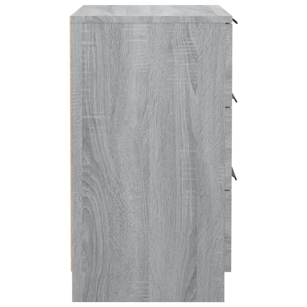 Nachtkastje 40X36X65 Cm Grijs Sonoma Eikenkleurig