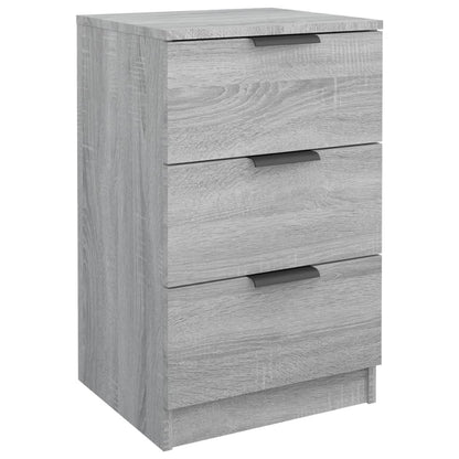 Nachtkastjes 2 St 40X36X65 Cm Grijs Sonoma Eikenkleurig