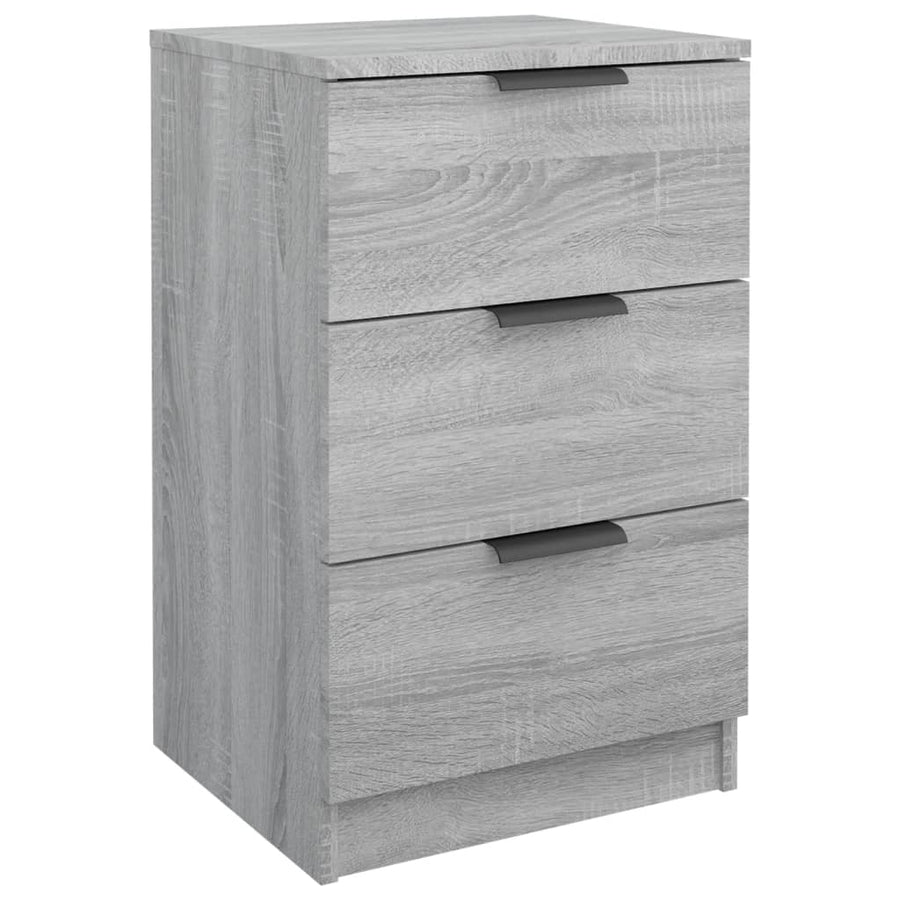 Nachtkastjes 2 St 40X36X65 Cm Grijs Sonoma Eikenkleurig