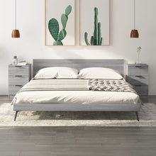 Nachtkastjes 2 St 40X36X65 Cm Grijs Sonoma Eikenkleurig