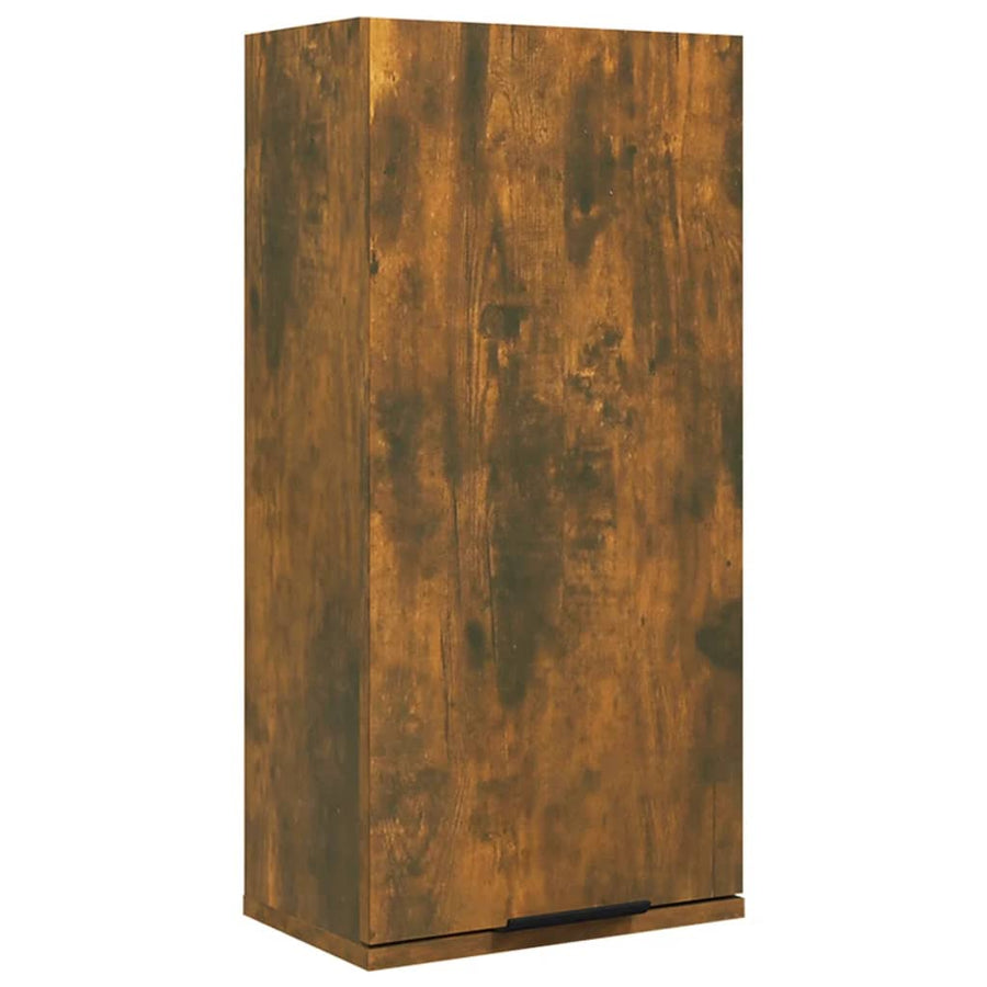 Badkamerkast Wandgemonteerd 32X20X67 Cm Gerookt Eiken