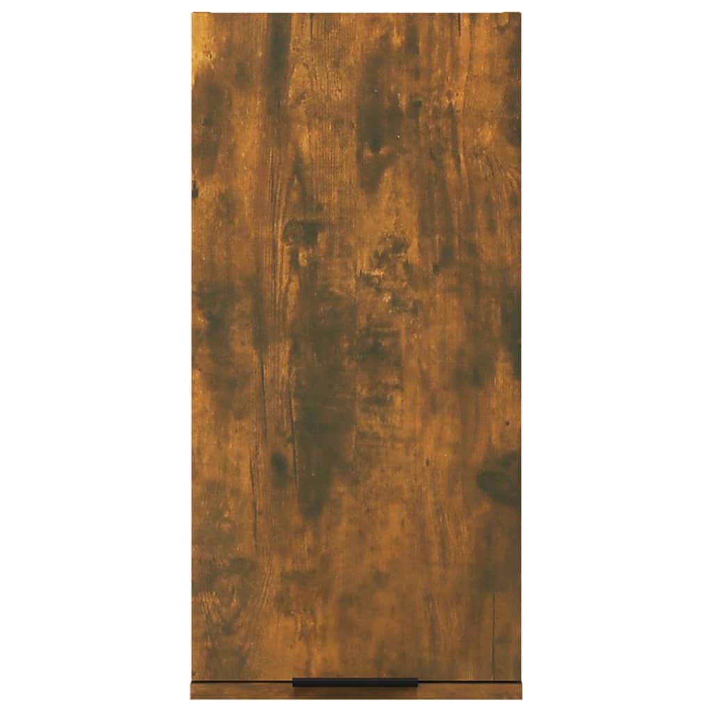 Badkamerkast Wandgemonteerd 32X20X67 Cm Gerookt Eiken