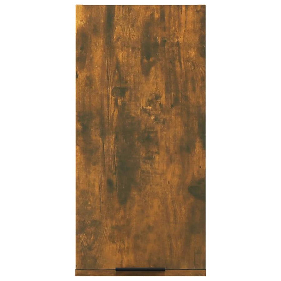 Badkamerkast Wandgemonteerd 32X20X67 Cm Gerookt Eiken