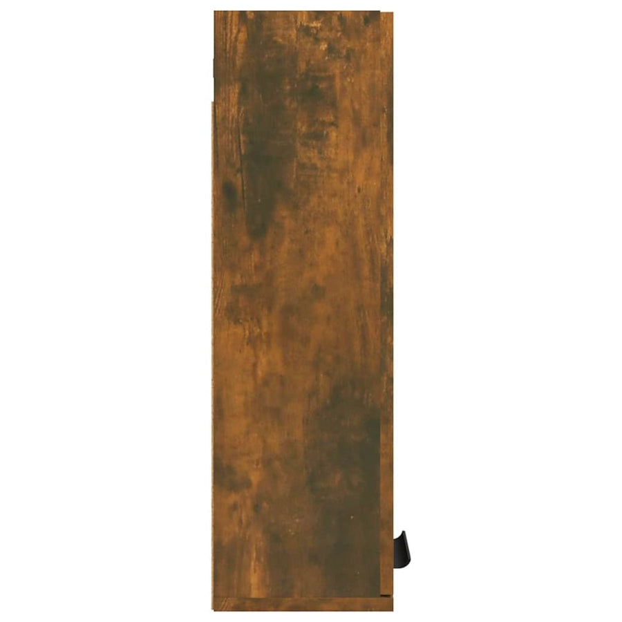 Badkamerkast Wandgemonteerd 32X20X67 Cm Gerookt Eiken