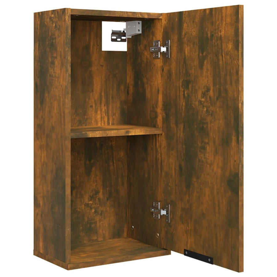 Badkamerkast Wandgemonteerd 32X20X67 Cm Gerookt Eiken