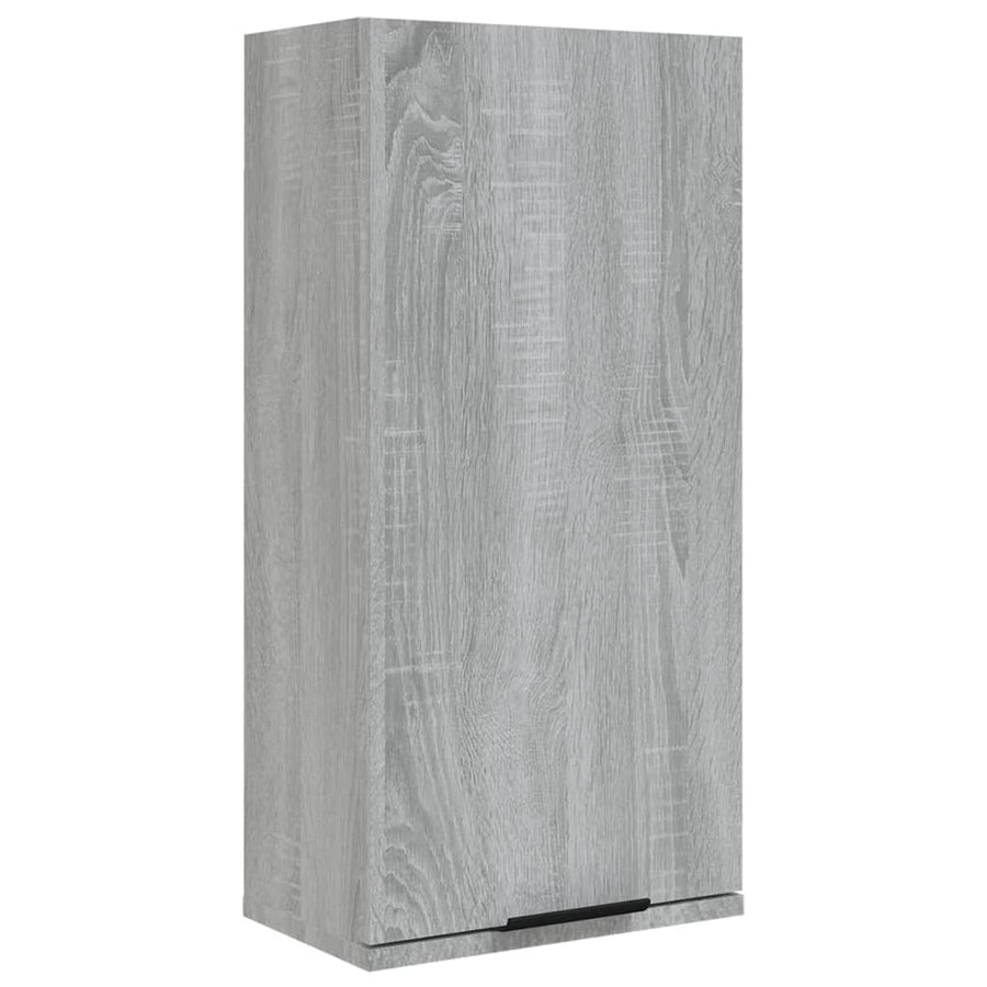 Badkamerkast Wandgemonteerd 32X20X67 Cm Grijs Sonoma Eikenkleur