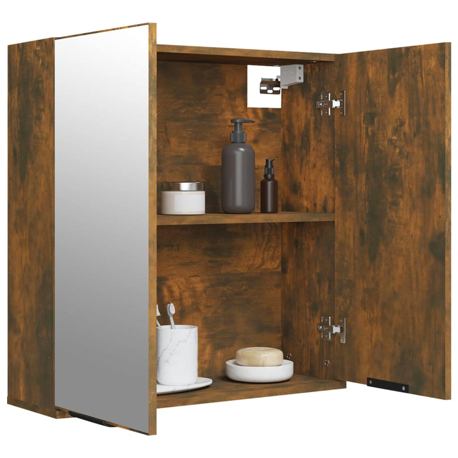 Badkamerkast Met Spiegel 64X20X67 Cm Kleurig