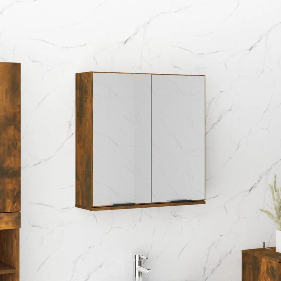 Badkamerkast Met Spiegel 64X20X67 Cm Kleurig