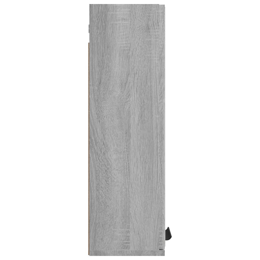 Badkamerkast Met Spiegel 64X20X67 Cm Eikenkleurig Grijs sonoma