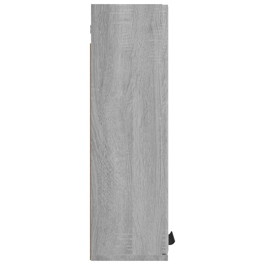 Badkamerkast Met Spiegel 64X20X67 Cm Eikenkleurig Grijs sonoma