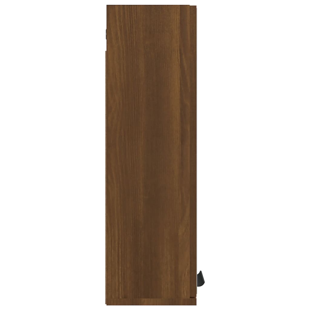Badkamerkast Met Spiegel 64X20X67 Cm Kleurig Bruineiken