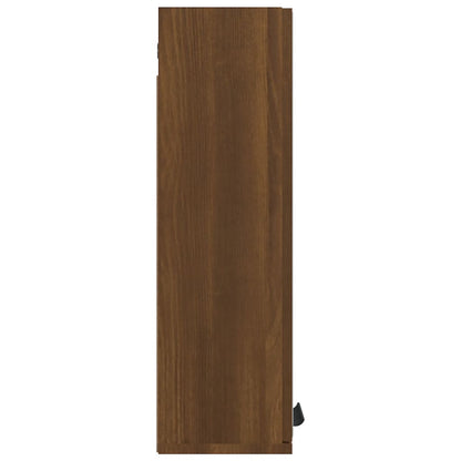 Badkamerkast Met Spiegel 64X20X67 Cm Kleurig Bruineiken