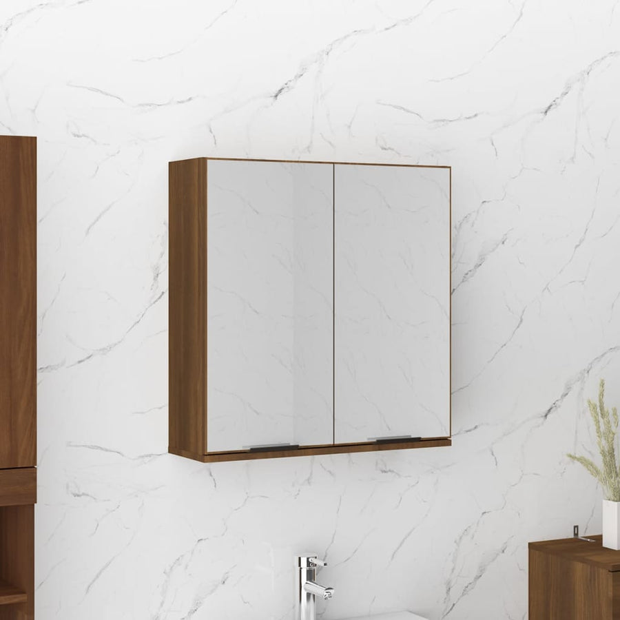 Badkamerkast Met Spiegel 64X20X67 Cm Kleurig
