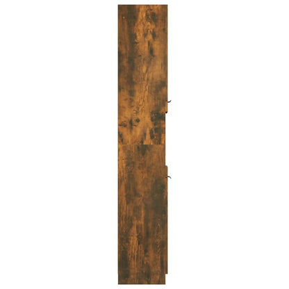 Badkamerkast 32X34X188,5 Cm Bewerkt Hout Gerookt Eikenkleurig