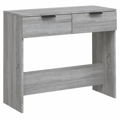 Wandtafel 90X36X75 Cm Bewerkt Hout Grijs Sonoma Eikenkleurig