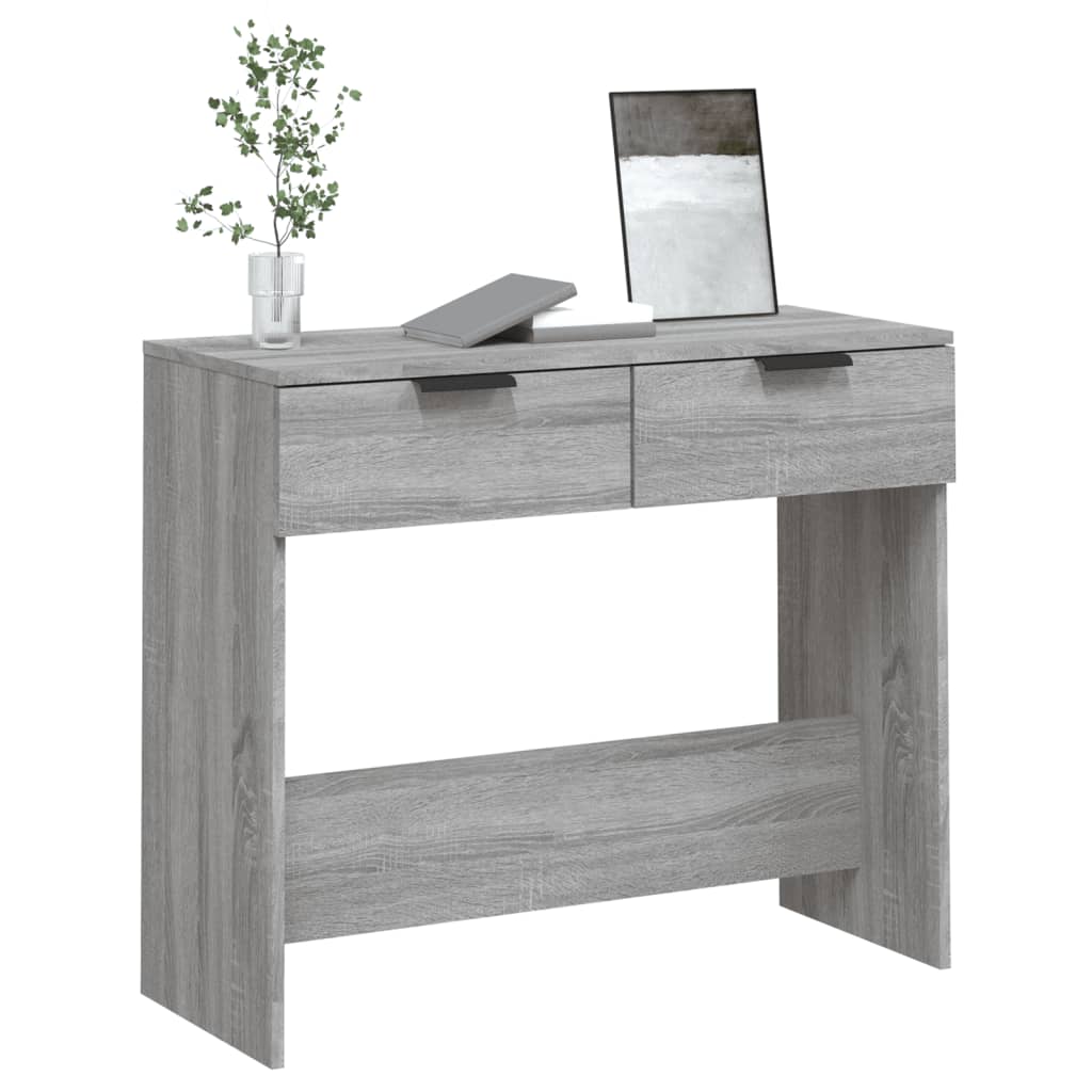 Wandtafel 90X36X75 Cm Bewerkt Hout Grijs Sonoma Eikenkleurig