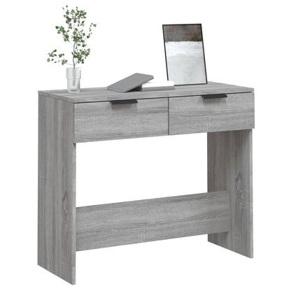 Wandtafel 90X36X75 Cm Bewerkt Hout Grijs Sonoma Eikenkleurig