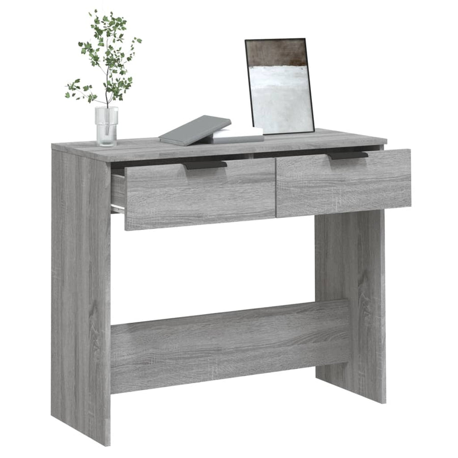 Wandtafel 90X36X75 Cm Bewerkt Hout Grijs Sonoma Eikenkleurig