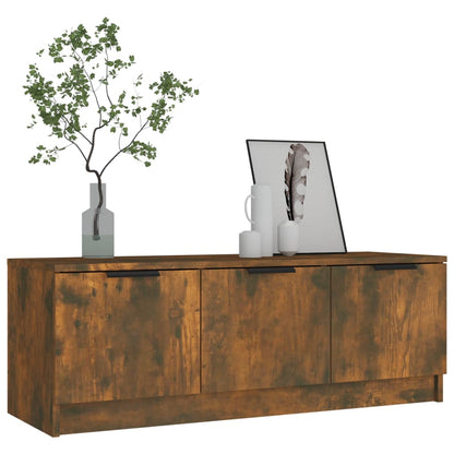 Tv-Meubel 02X35X36,5 Cm Bewerkt Hout Kleurig Gerookt eiken
