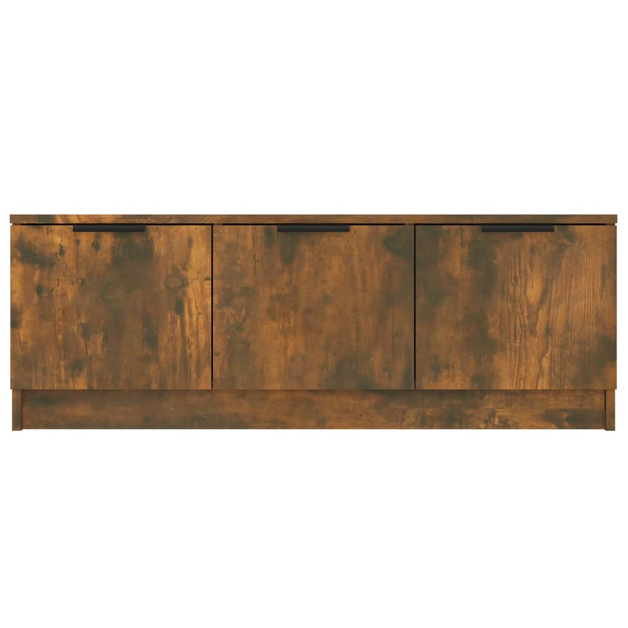 Tv-Meubel 02X35X36,5 Cm Bewerkt Hout Kleurig Gerookt eiken