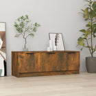 Tv-meubel 102x35x36,5 cm bewerkt hout gerookt eiken