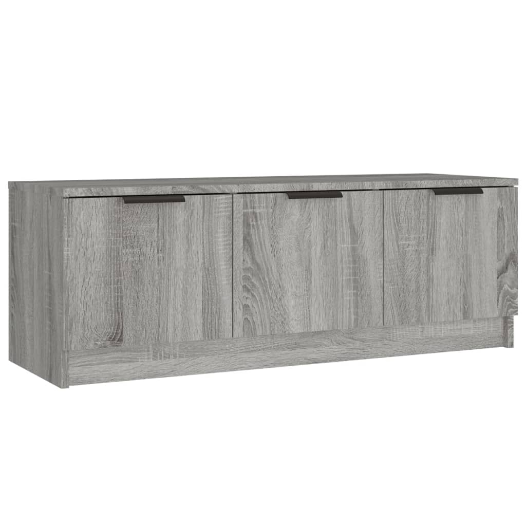 Tv-Meubel 02X35X36,5 Cm Bewerkt Hout Eikenkleurig Grijs sonoma