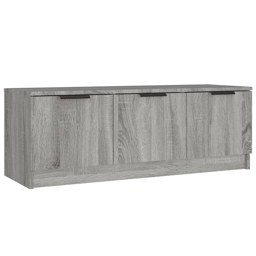 Tv-Meubel 02X35X36,5 Cm Bewerkt Hout Eikenkleurig Grijs sonoma