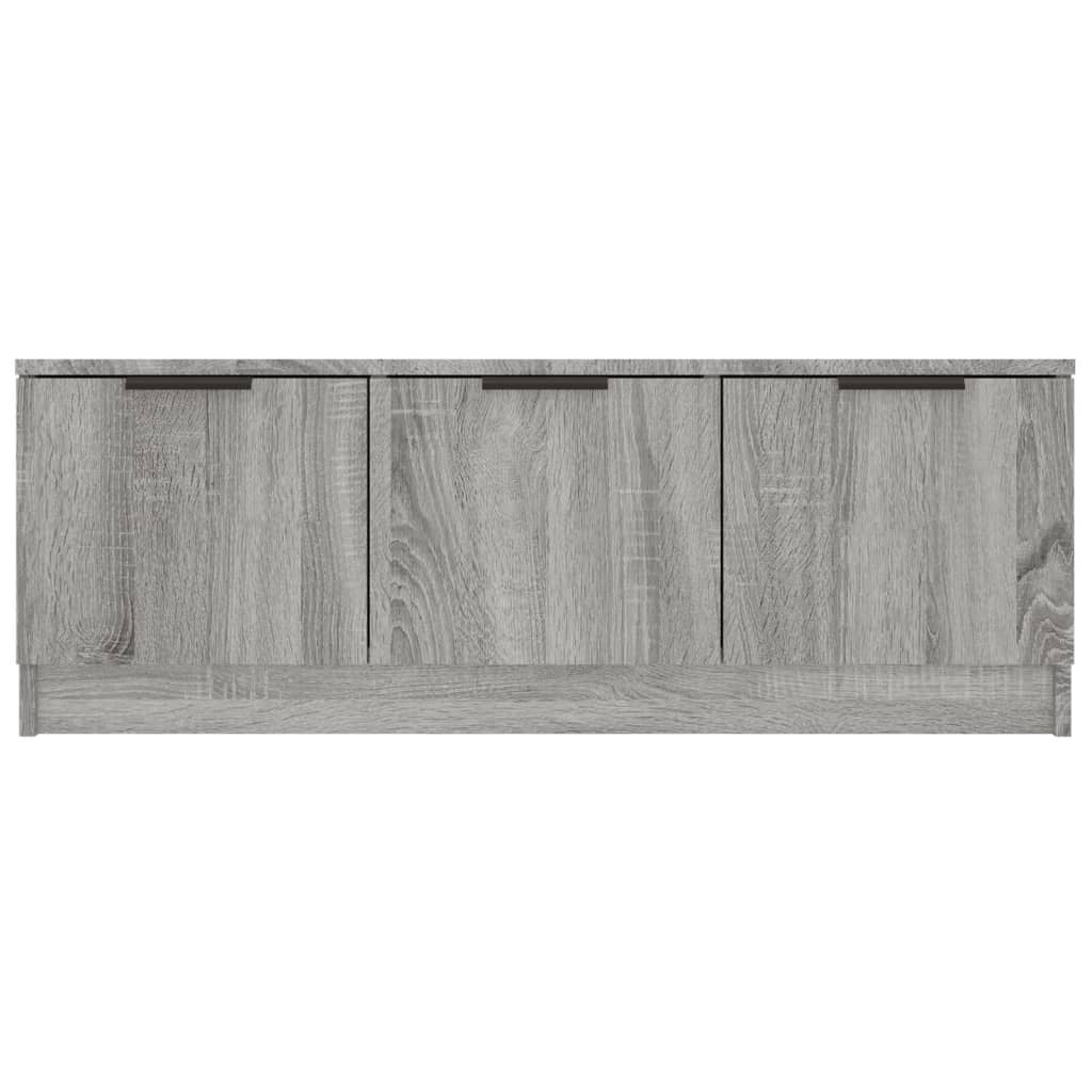 Tv-Meubel 02X35X36,5 Cm Bewerkt Hout Eikenkleurig Grijs sonoma