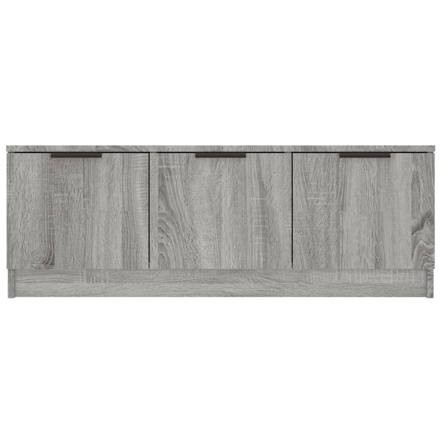 Tv-Meubel 02X35X36,5 Cm Bewerkt Hout Eikenkleurig Grijs sonoma