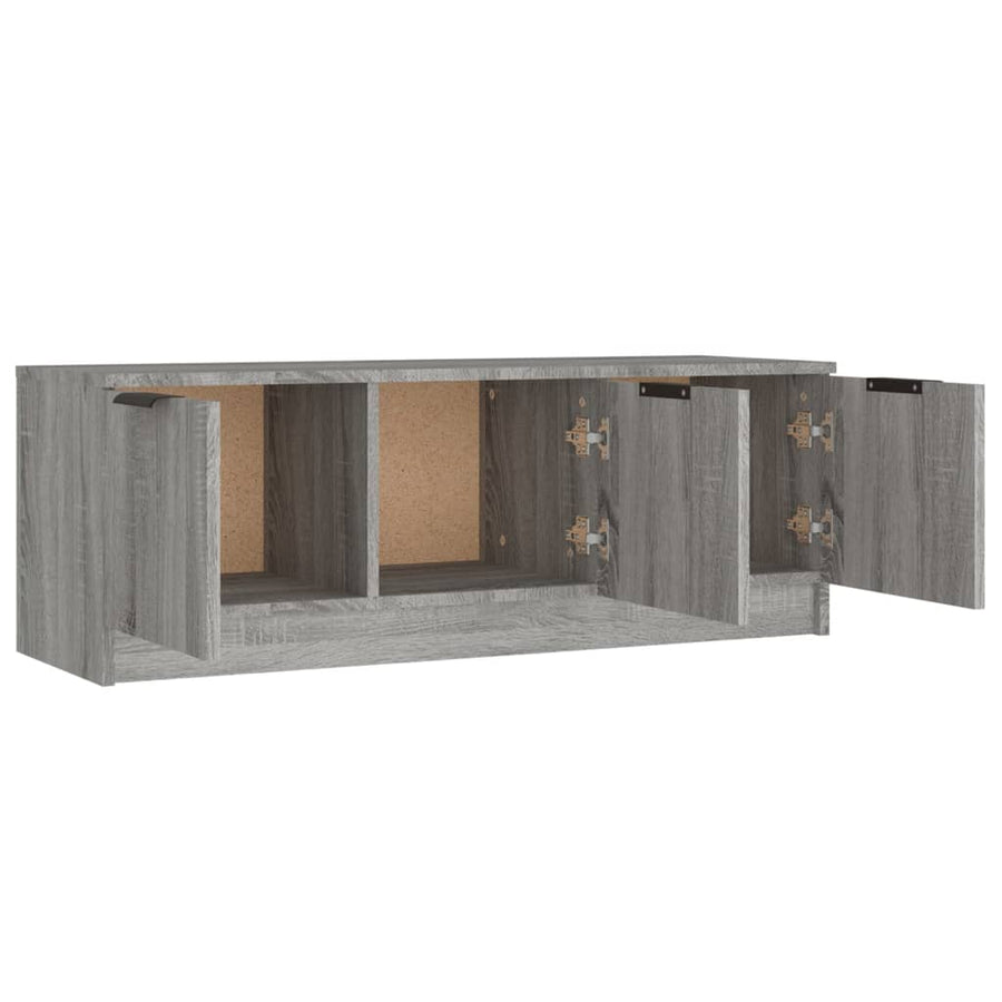 Tv-Meubel 02X35X36,5 Cm Bewerkt Hout Eikenkleurig Grijs sonoma